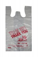 Plastic Bag White 12" x 7" x 22" (Large) 450 per Case [Thank You Print]