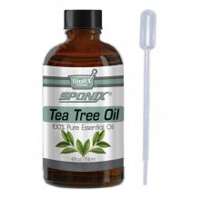 Sponix Tea Tree Essential Oil - Aromatherapy and Therapeutic Grade Oil - 100% Pure and Natural - 4 OZ