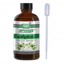 Sponix Eucalyptus Essential Oil - Aromatherapy and Therapeutic Grade Oil - 100% Pure and Natural - 4 OZ