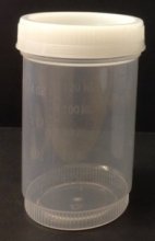 Specimen Containers, 90mL, No Label, Non-Sterile, Cap Color: White (QTY. 150 per Case)