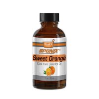 Sponix Sweet Orange Essential Oil - Aromatherapy and Therapeutic Grade Oil - 100% Pure and Natural - 1 OZ