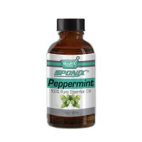 Sponix Peppermint Essential Oil - Aromatherapy and Therapeutic Grade Oil - 100% Pure and Natural - 1 OZ